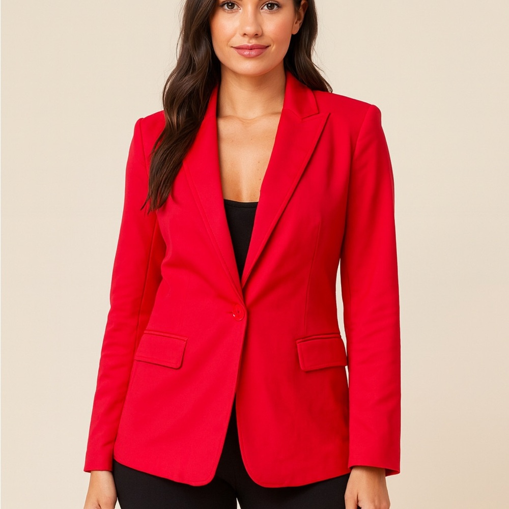 Kenneth Cole Vibrant Red Women's Blazer